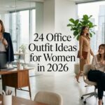 24 Office Outfit Ideas for Women in 2026 featuring elegant professional workwear