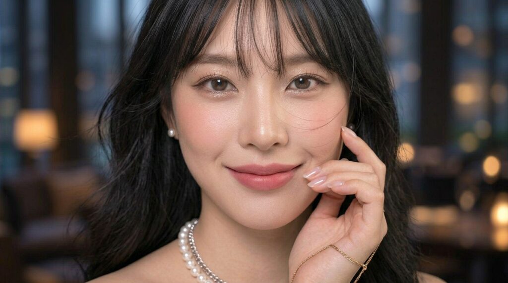 Modern K-Beauty evening makeup look for women